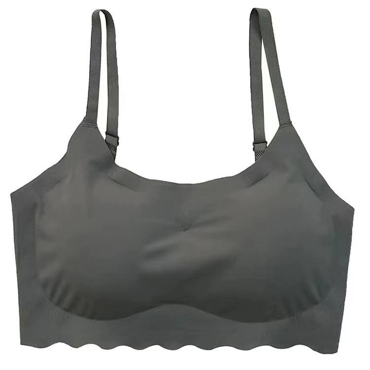 Seamless Ice Silk Sports Camisole with Built-in Bralette