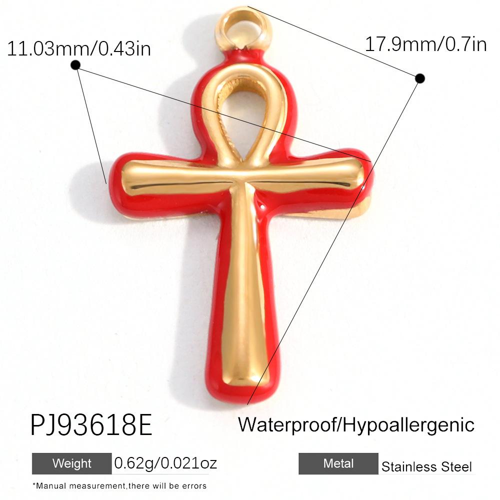 Heart Cat Dog Owl Oil Drop Ocean Style Pendants 18K Gold Plated Stainless Steel Charms Fashion Jewelry Gold Pendants
