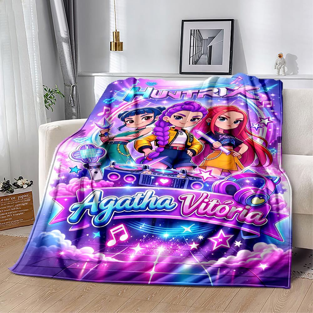 1pc K-Pop Coloring Book Blanket Comfortable Soft Lightweight Multi Seasonal Blanket for Travel Camping Picnics Sofa Office Bedroom Gift Friends