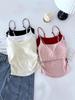 Desirable Hot Girl Pleated Strap Camisole with Chest Pad and Beautiful Back Design