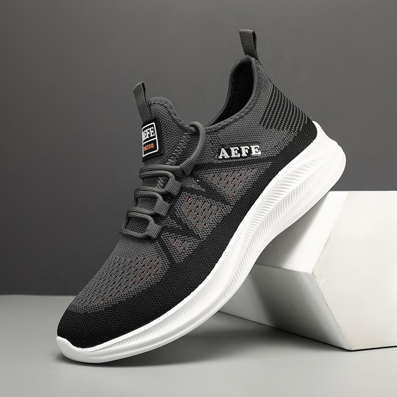 Klasyczne Oddychające Buty do Biegania Lekkie Antypoślizgowe Buty Sportowe Outdoorowe Męskie Sneakersy Sznurowane Modne Buty do Chodzenia dla Mężczyzn