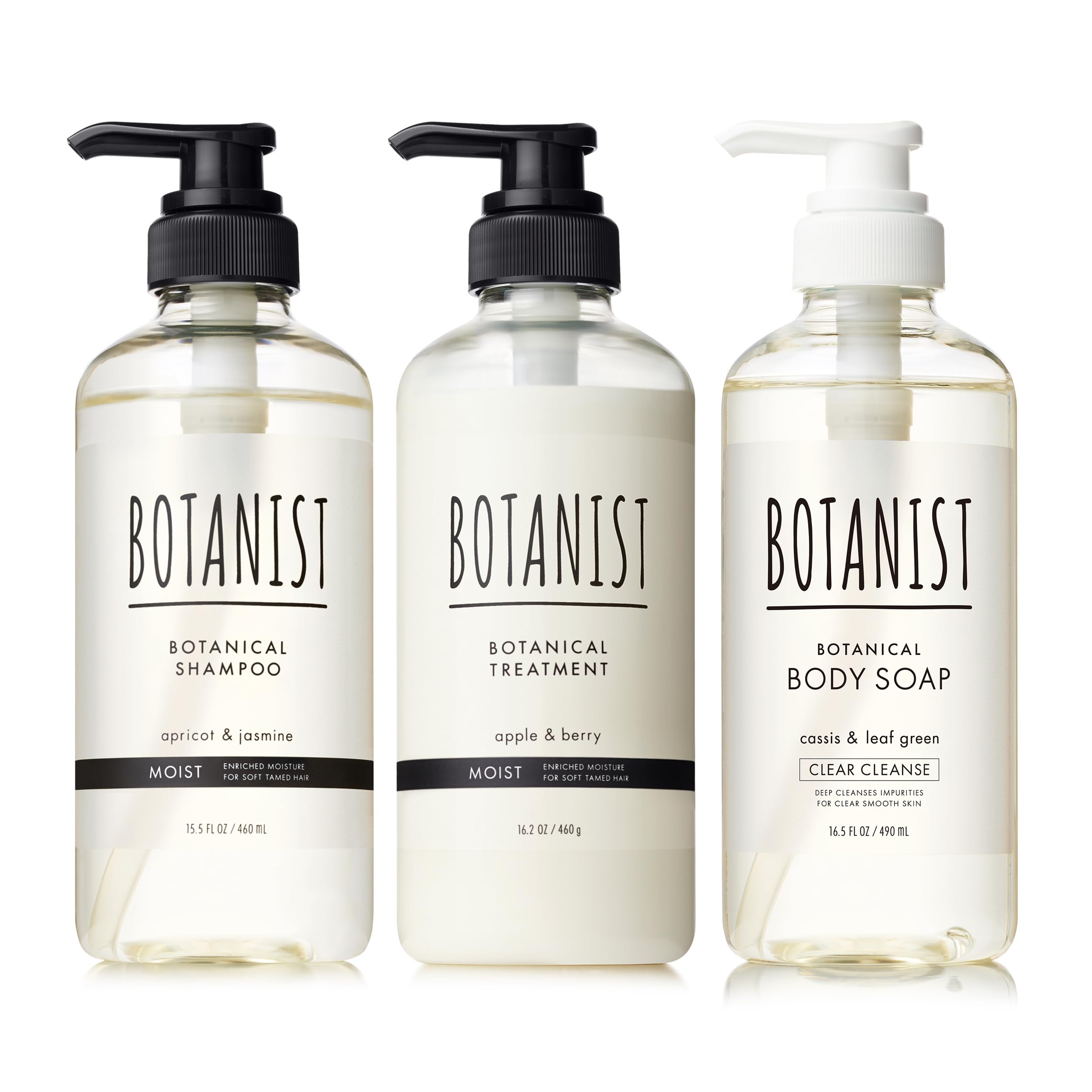 

BOTANIST Шампунь-мыло для тела, набор из 3 предметов, увлажняющее и очищающее