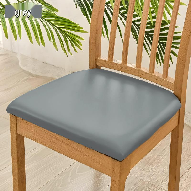 Waterproof PU Leather Chair Cushion Cover - Universal Protective Stool Seat Wrap