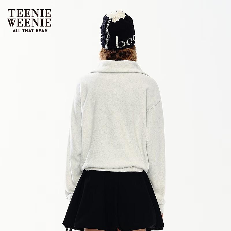 Teenie Weenie Women's Half-Zip Polo Sweatshirt