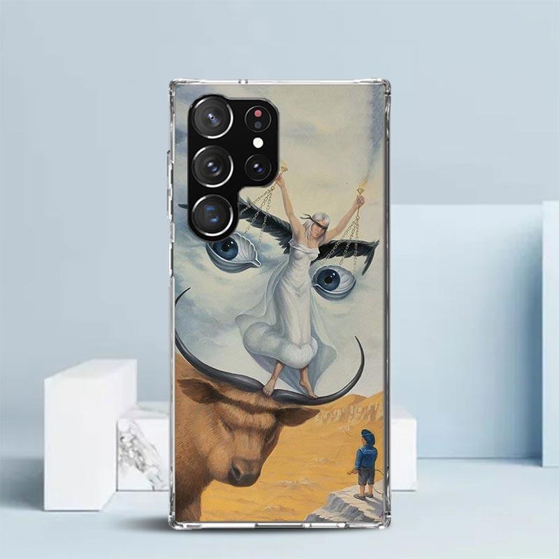 Salvador Dali Art Soft Cover for Samsung Galaxy S25 Edge S26 S24 S23 Ultra Phone Case S22 S21 Plus S20 FE Print Pattern Shell Ga