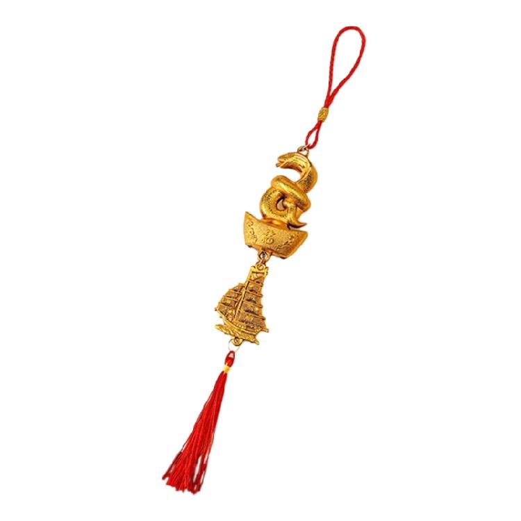 2025 Years of The Snake Pendant Snake Lucky Charm Decorative for Chinese New Years Prosperitys and Elegant Decoration