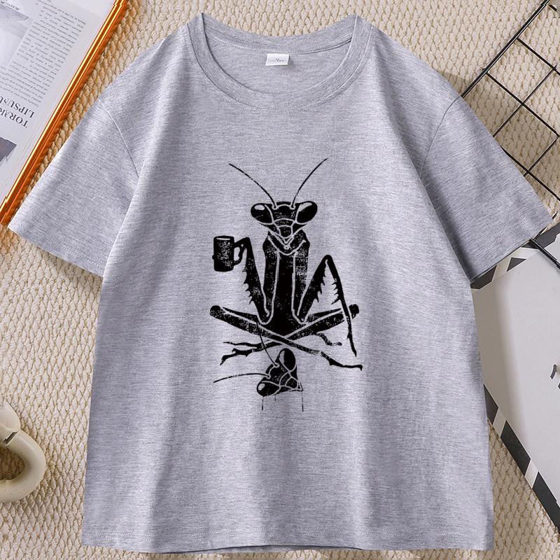 Coffee Praying Unisextis TShirt Funny Graphic Tees Unisex T Shirt Summer Short Sleeve Comfortable Cotton Tees Male Clothing