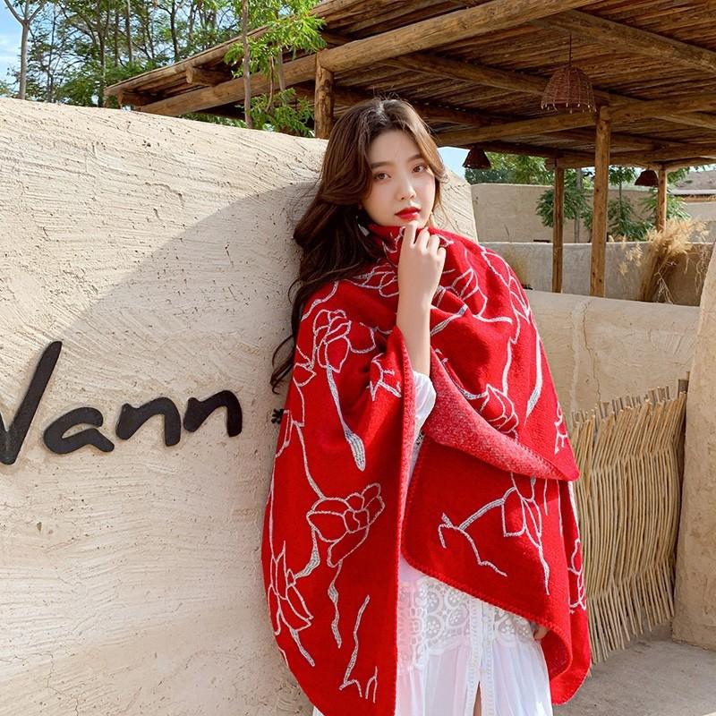 K pokožke šetrný a priedušný Teplý a všestranný Domáci, Jesenný a zimný Dámsky cestovný šál, Hrubý plášť, Klimatizačná deka