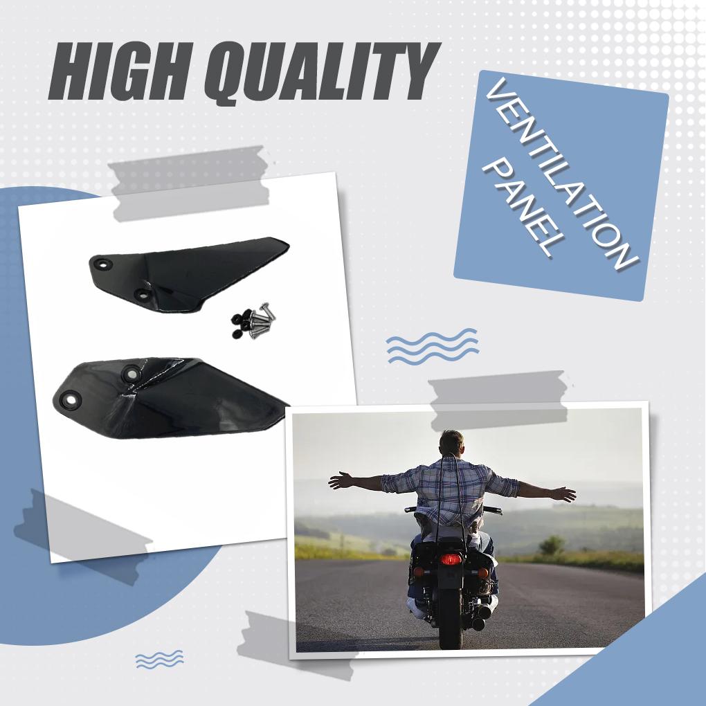 2x Gray Side Windshield Windscreen Panel Durable And Adjustable For Extra Stability Durability