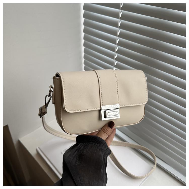 

Осень 2024 Ретро Классическая Текстурированная Маленькая Квадратная Сумка Кроссбоди для Женщин белый