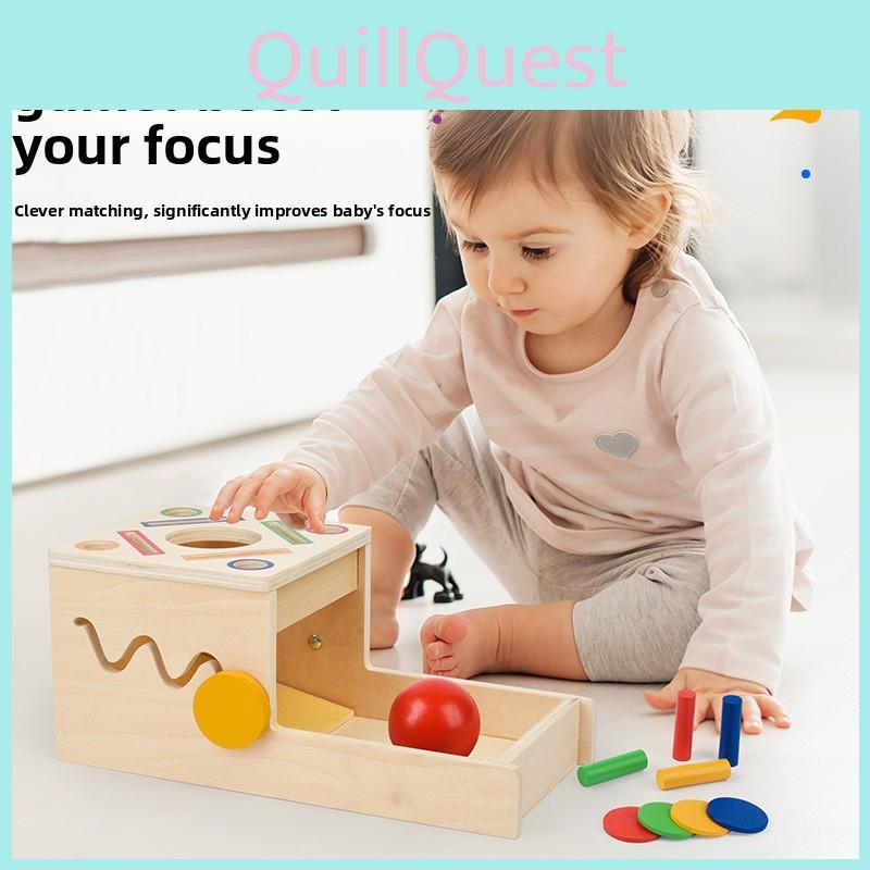 Educational Early Wooden Gear Coin Box Puzzle Toy Children Gift Development