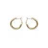 C-Shaped Geometric Metal Earrings - Elegant, Stylish Drop Earrings for Women