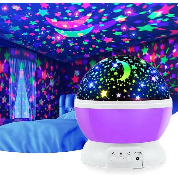 Star Projector Night Light for Kids, Birthday Fun Gifts for 1-4-6-14 Year Old Toy Gift for 3-9 Year Old Boys, Projection Lamp for Kids Bedroom, for