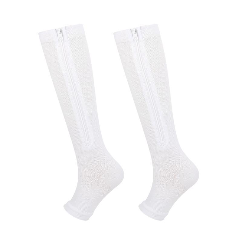 Zipper Compression Running Socks: Cross-Border Sports, Calf Support