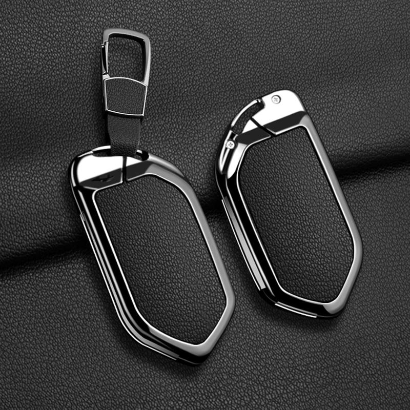 

Interior Mouldings 5/6/7/8/9 Buttons Zinc Alloy Leather Car Key Case Cover Protective Shell Fob for Kia Ka4 Car Keychain Interio
