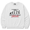 Seupeullaesikodeu Heavy Crew Neck Sweatshirt Melange White - Human Evolution