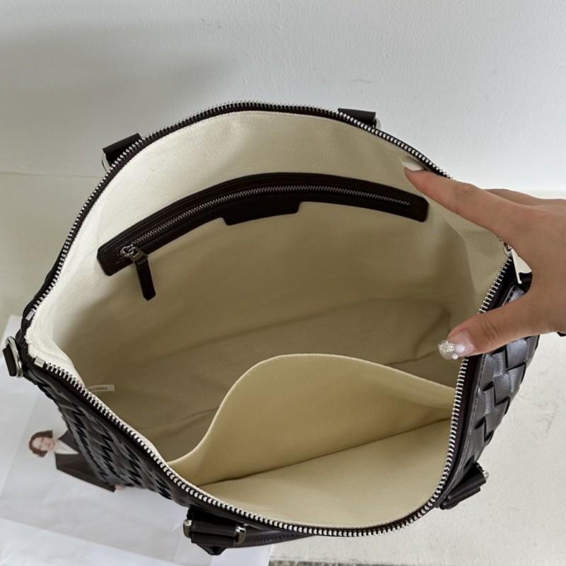 Pravá kůže Tkaná Velkokapacitní Aktovka Tote Bag Pánská Dámská Business Cestování Rameno Crossbody