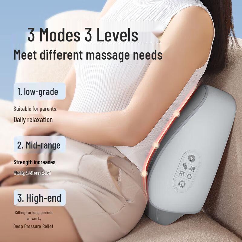 Aux Electric Kneading Neck and Shoulder Massager Pillow CN Plug (adapter Included)