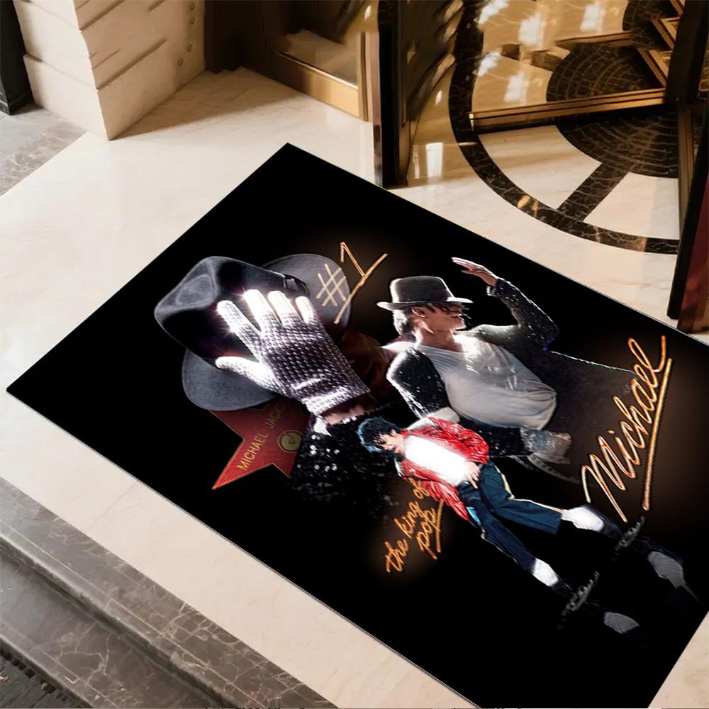 Pop: Michael Jackson Floor Mat Perfect for Hallway Decorate room Living Rooms Dormitory Antislip Carpet Anime Office Decor Wedding Party Gift