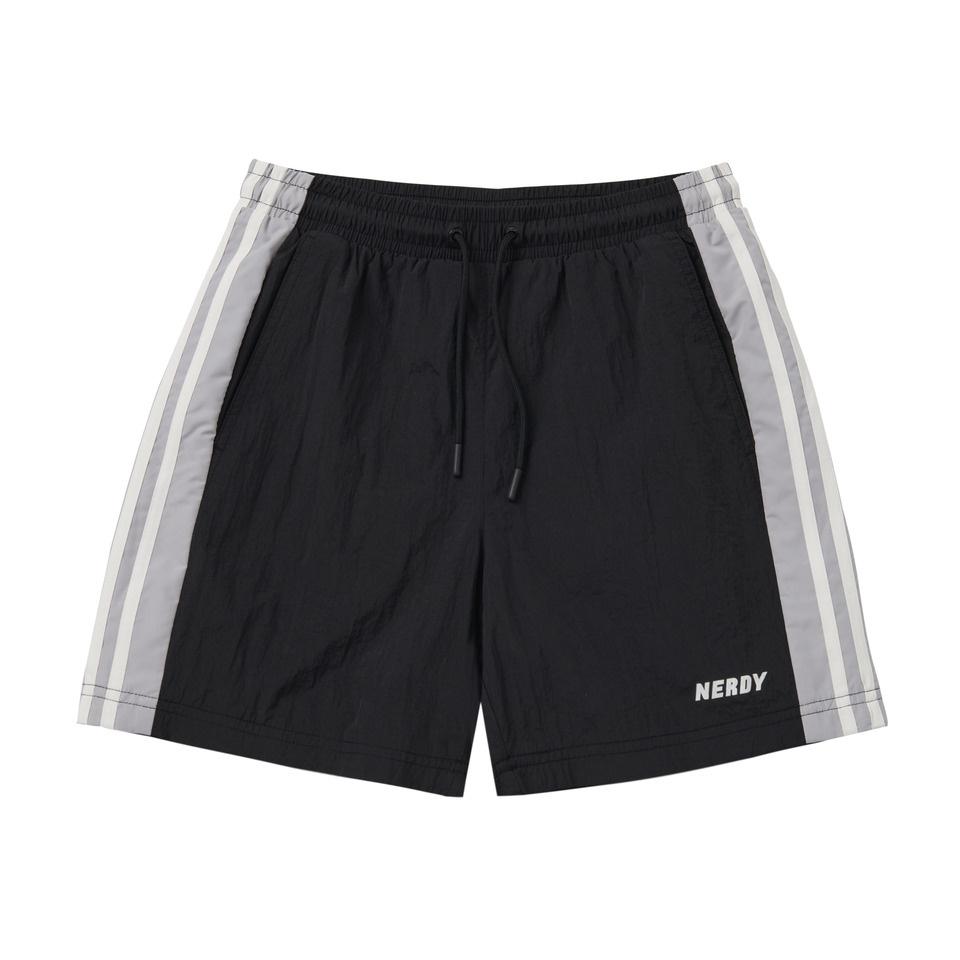 

NERDY Womens Color Block Woven Shorts Black