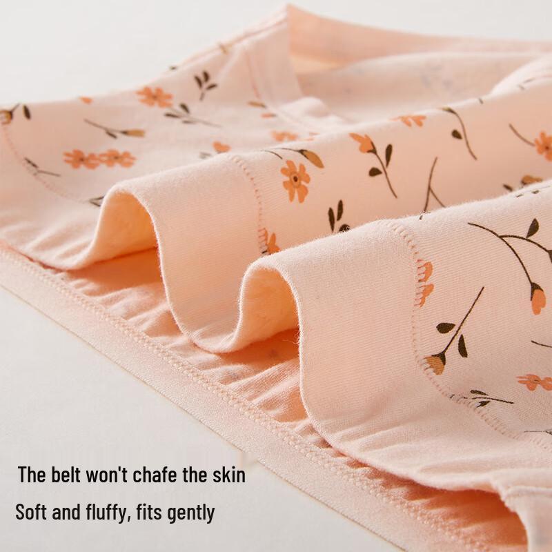 Langsha Women's High-Waist Cotton Silk Antibacterial Briefs