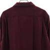 VINTAGE 50s 60s Open collar Long sleeve Open collar shirt Bordeaux Men's Used