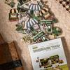 Hard card sticker pack, 4 styles of patchwork town series, DIY collage with fabric texture theme, student ledger decoration