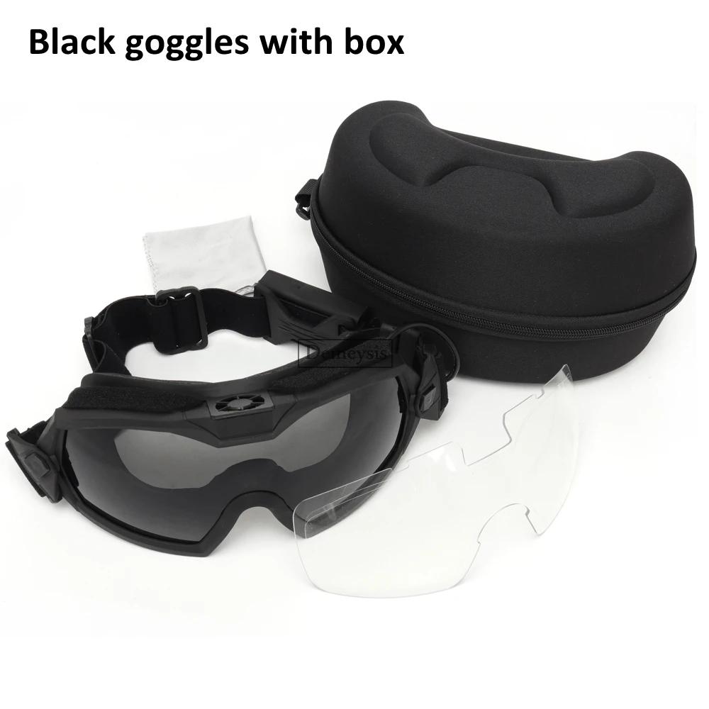 Tactical Goggles Anti Fog UV Protection Paintball Airsoft Glasses Windproof Motorcycle Shooting Cs Wargame Eyewears