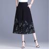 2026 Petite High Waist Floral Wide-Leg Culottes - Summer Thin Style