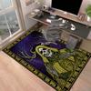 1 STKS Schedel Donker Gotisch Patroon Bedrukte Tapijt Vloerkleed voor Woonkamer Slaapkamer Huis Bank Decoratie, Antislip Vloermat Vloermat