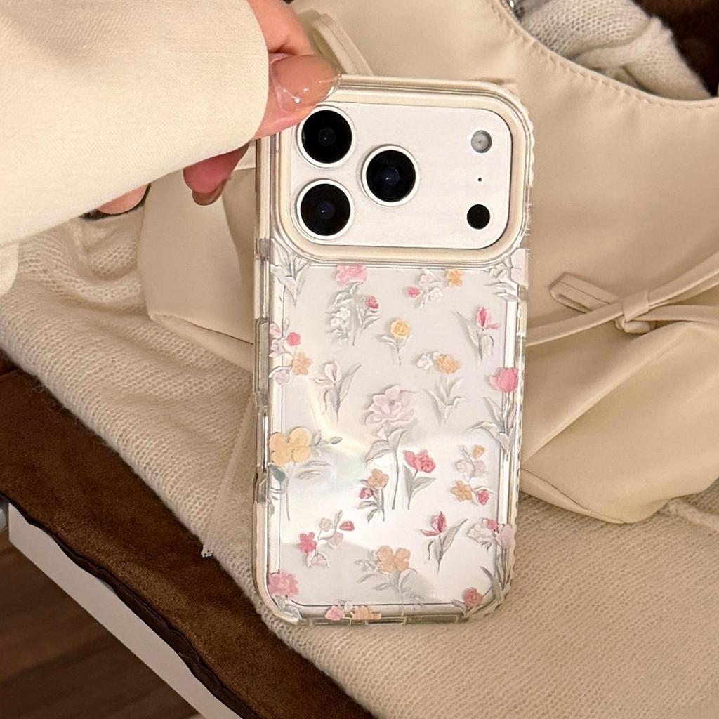 Oil Painting Floral Design Phone Case for iPhone 16, iPhone 17, iPhone 17 Pro Max