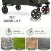 TIMBER RIDGE Outdoor Compatible with Long Convergence Load Capacity Freestanding Large Capacity Storage Pocket Carry Outdoor Camping Wagon Wagon,