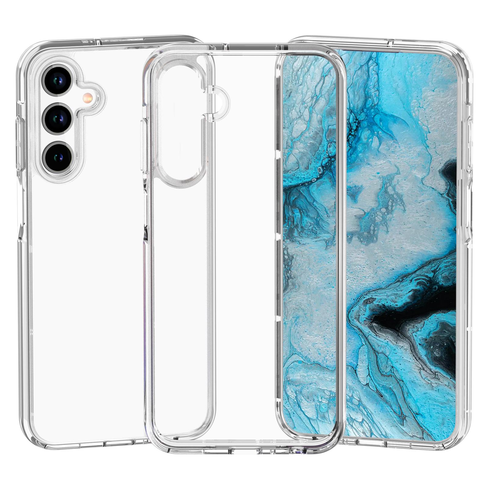 

Для Samsung Galaxy A26 5G чехол PC+TPU противоударный прозрачный чехол для телефона Transparent