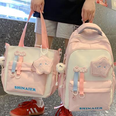 Schoolbags Children Elementary School Girls Junior High School Students High Value Ins Style Two Piece Backpack