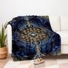 Sacred Geometry Tapestry - Spiritual Symbols Wall HangingBlanket Flannel Throw Blanket for Sofa, Bed, Travel, Camping, Office, Couch, Chair,