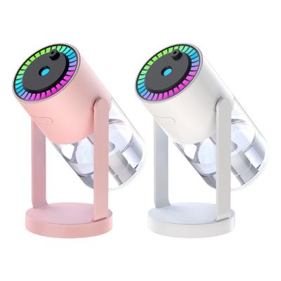 Bedroom Humidifier Colorful Light Quiet Humidifier Plastic Texture Portable Humidifier Suitable for Car and Living Space
