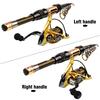 Sougayilang Fishing Rod Set Mini Telescopic Carbon Fishing Rod and Spinning Fishing Reel Combos