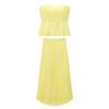 Kaslead New Arrival Women's Fashion Style Fashion Minimalist Slim Fit Tube Top Tops Half-Length Dress Suit