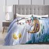 Good Night Diddl Flannel Blankets Winter  Soft Durable Throw Blanket for Children Outdoor Novelty Bedspread Sofa Bed Cover