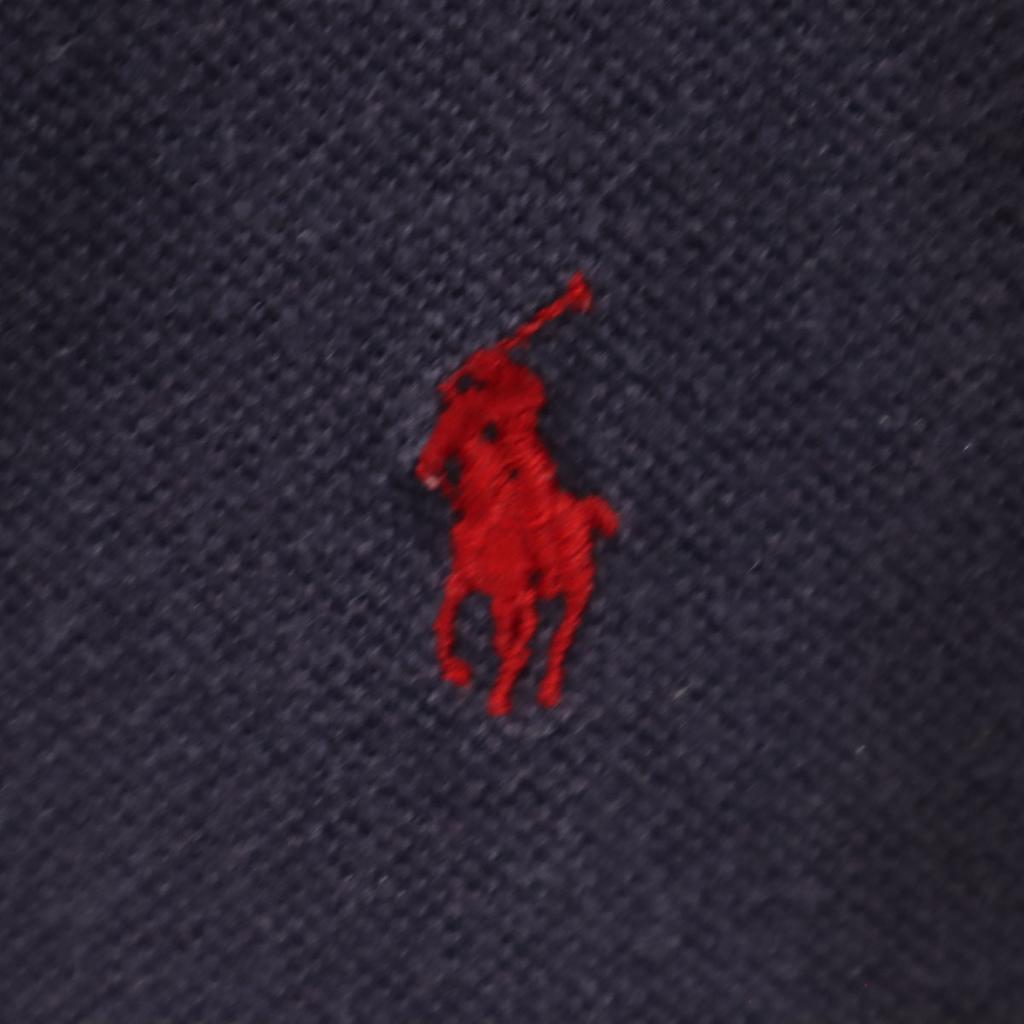 Polo von Ralph Lauren Made in USA Kurzarm Poloshirt S Marine Rehbraun Herren Gebraucht