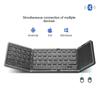 B089T Three-Fold Wireless Bluetooth Keyboard with Touchpad for Phones, Tablets, and Computers.