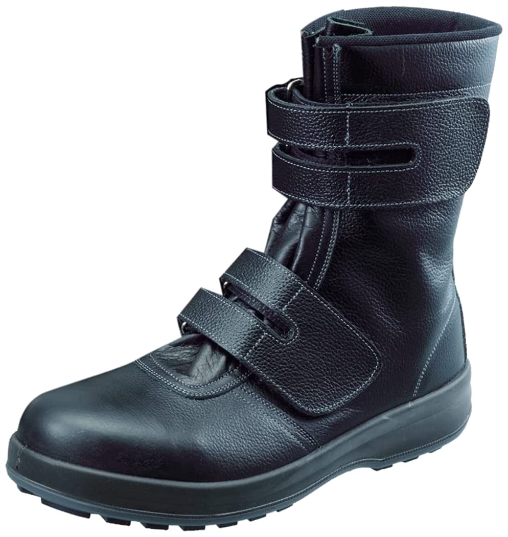 

Безопасная удлиненная обувь JIS с амортизацией Magic 3E [Simon], шнурки, стандартная, противоскользящая, маслостойкая, удобная, легкая, ботинки, WS38, черный, 27.0 чёрный