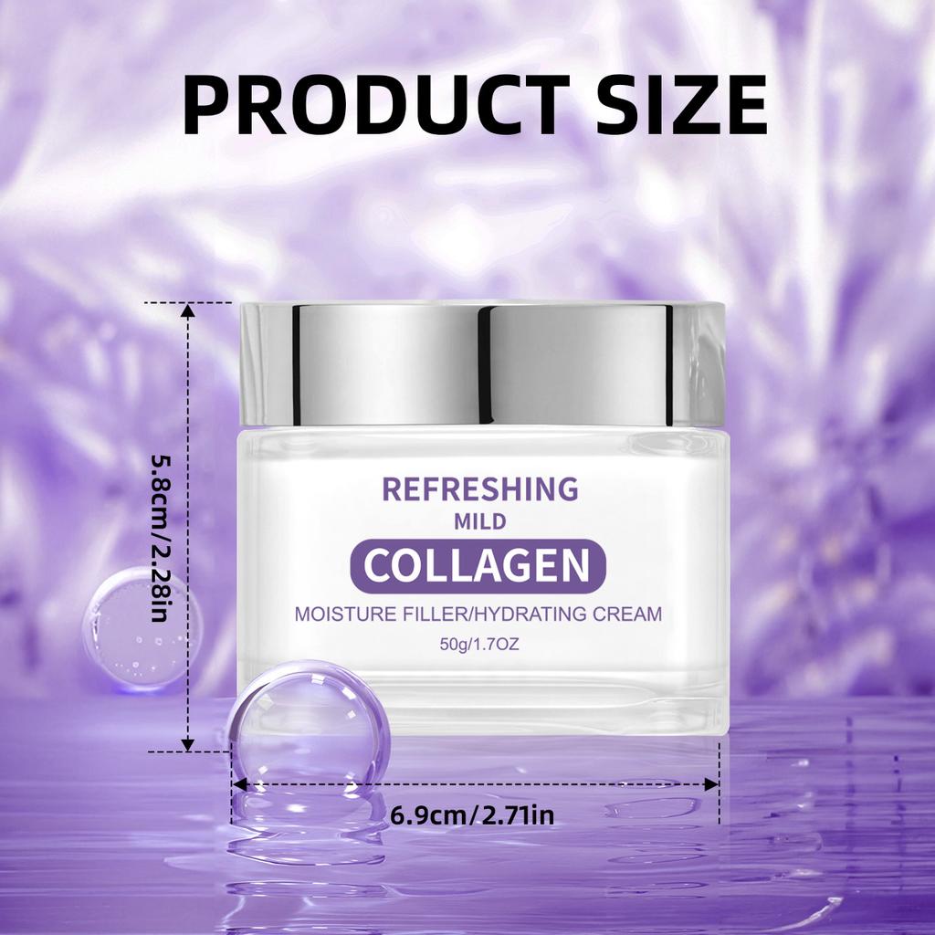 Collagen Hydrating Cream 50g – Anti-Wrinkle Moisturizer for Smooth, Plump Skin