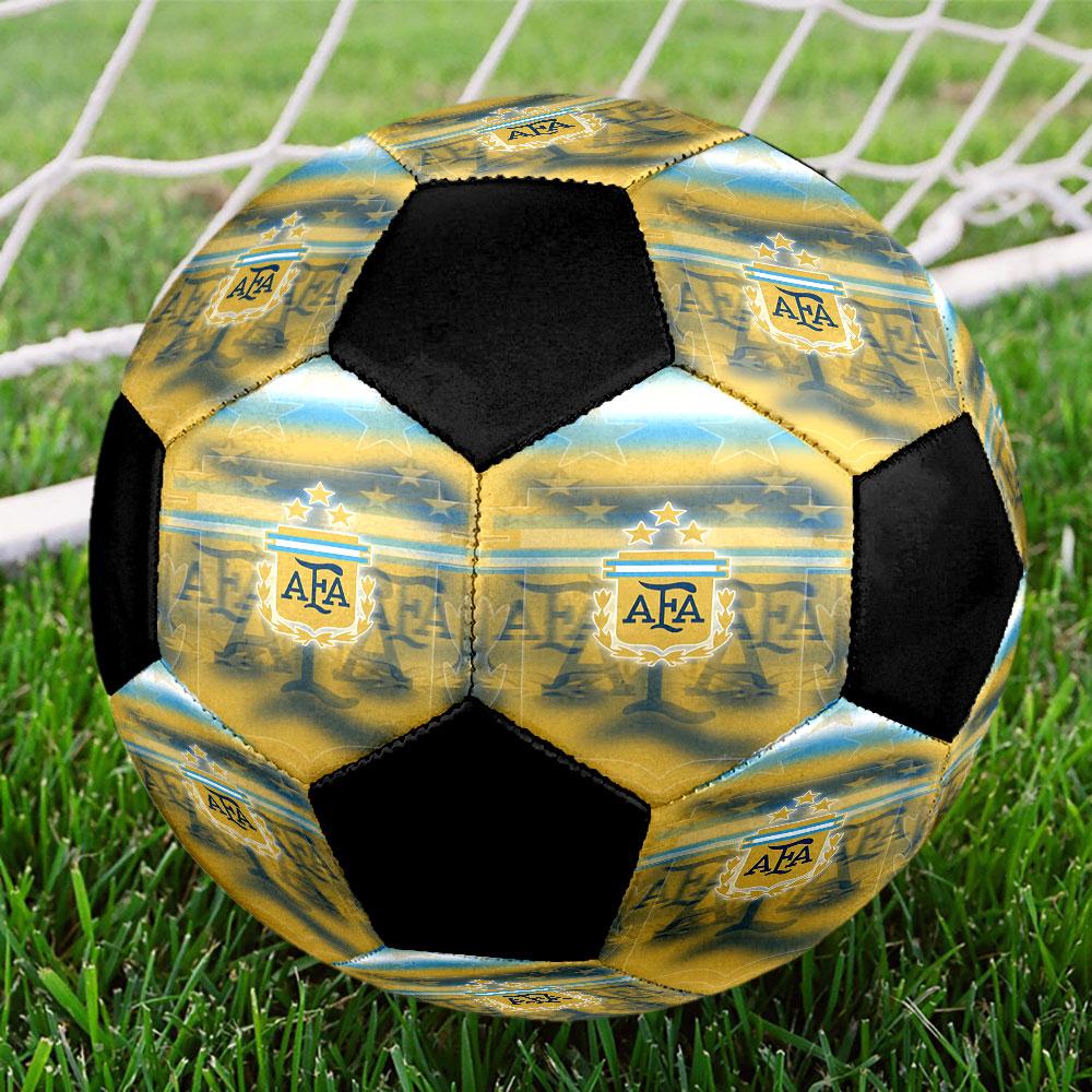 1 pz Pallone da Calcio Messi Taglia 5 Pallone da Calcetto Indoor alla Moda Colorato Gioco in Giardino - Ottimo Regalo per Appassionati di Sport HE45