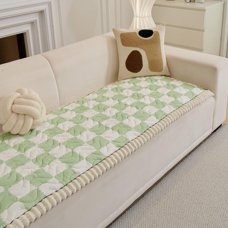 

Осень И Зима Новый Диванная Подушка Массив Дерева Утолщенный Плюш Нескользящий Прямой Ряд Цельный Подушка для Сиденья Кожаный Чехол для Дивана 70*150cm