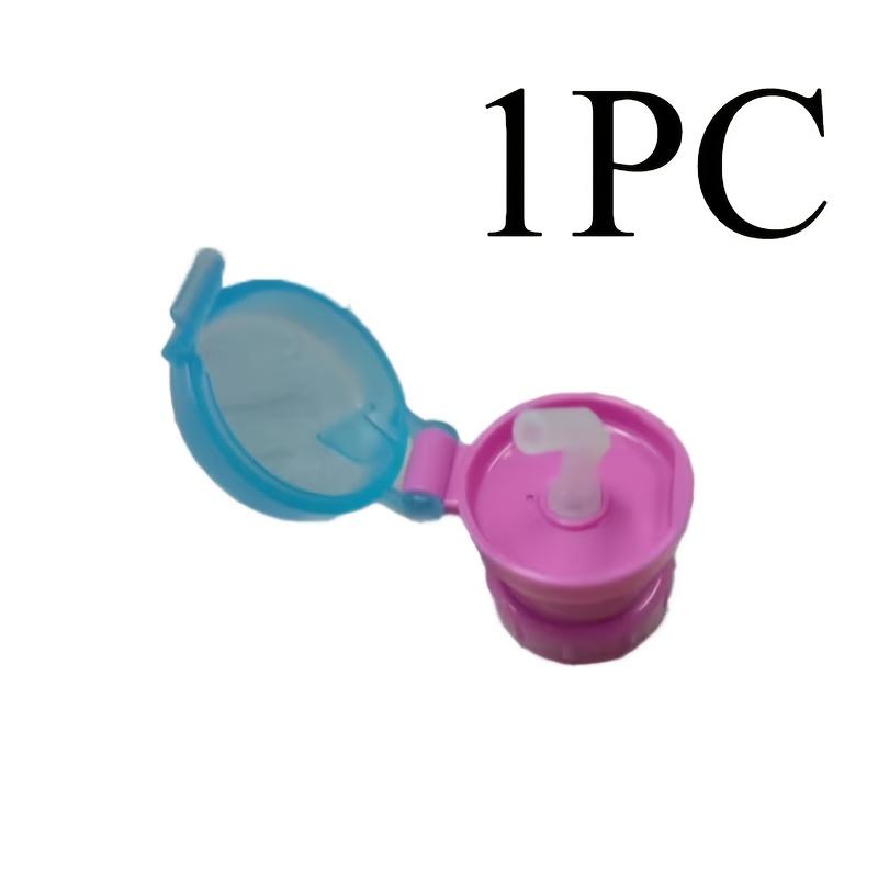 1pc Water Bottle Cap - Straw Rotating Lid, Suitable for Juice And Soda Bottles, Safe Drinking Straw Cup Lid