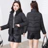 Down cotton-padded clothing women's short winter new fashion cotton-padded clothing slim-fitting and light mother clothing warm cotton-padded jacket
