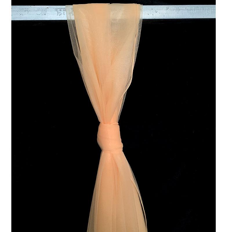 High-Density Swiss Gauze Wedding Decoration: Chair Backs, Curtains, Ceiling & Table Decor