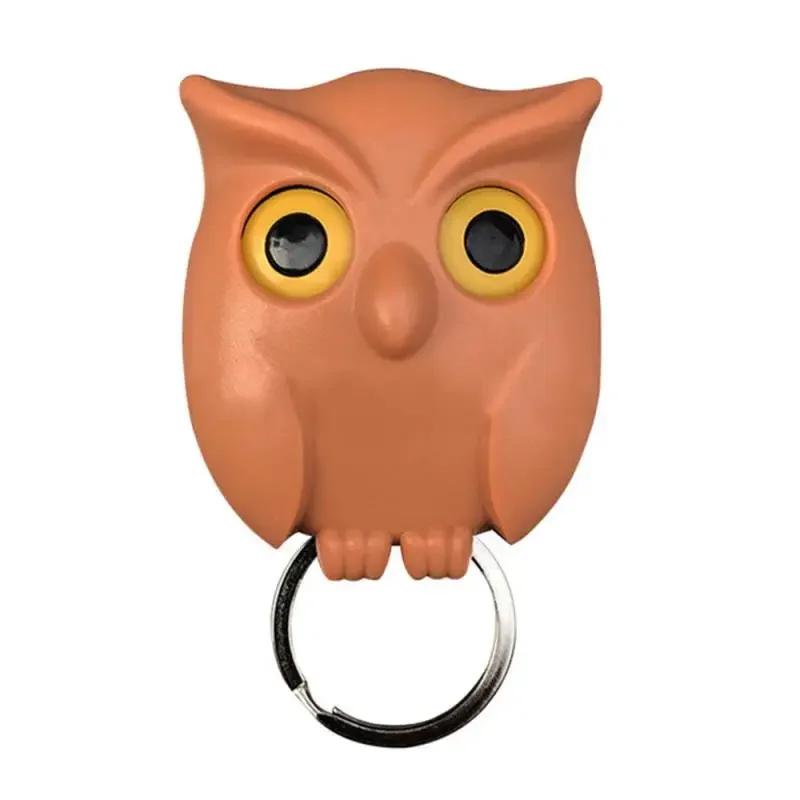 Key Holder for the Wall Hook Home and Decoration Magnetic Keychain Hooks Household Products Black Night Owl Opens Eyes Keys