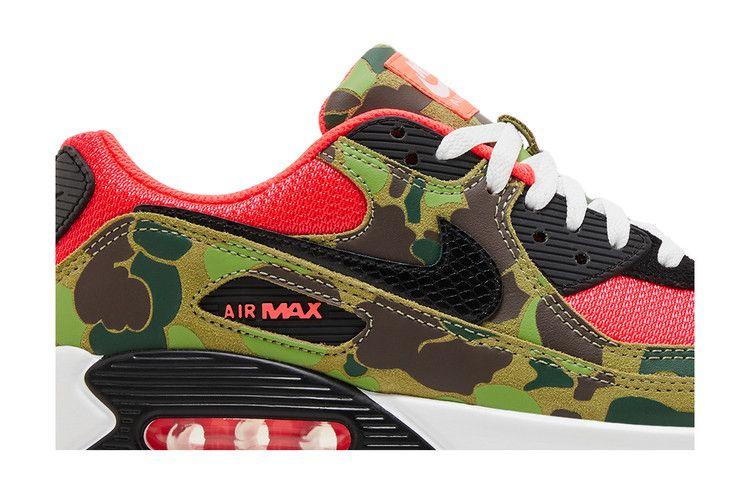 Adidași Bărbați Nike Air Max 90 Reverse Duck Camo Infrared/Negru-Verde Închis-Maro Baroc